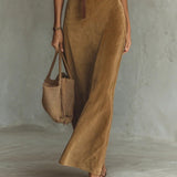 Juline™ | Suèdelook Maxi Ruha Reverssel