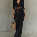 Juline™ | Suèdelook Maxi Ruha Reverssel