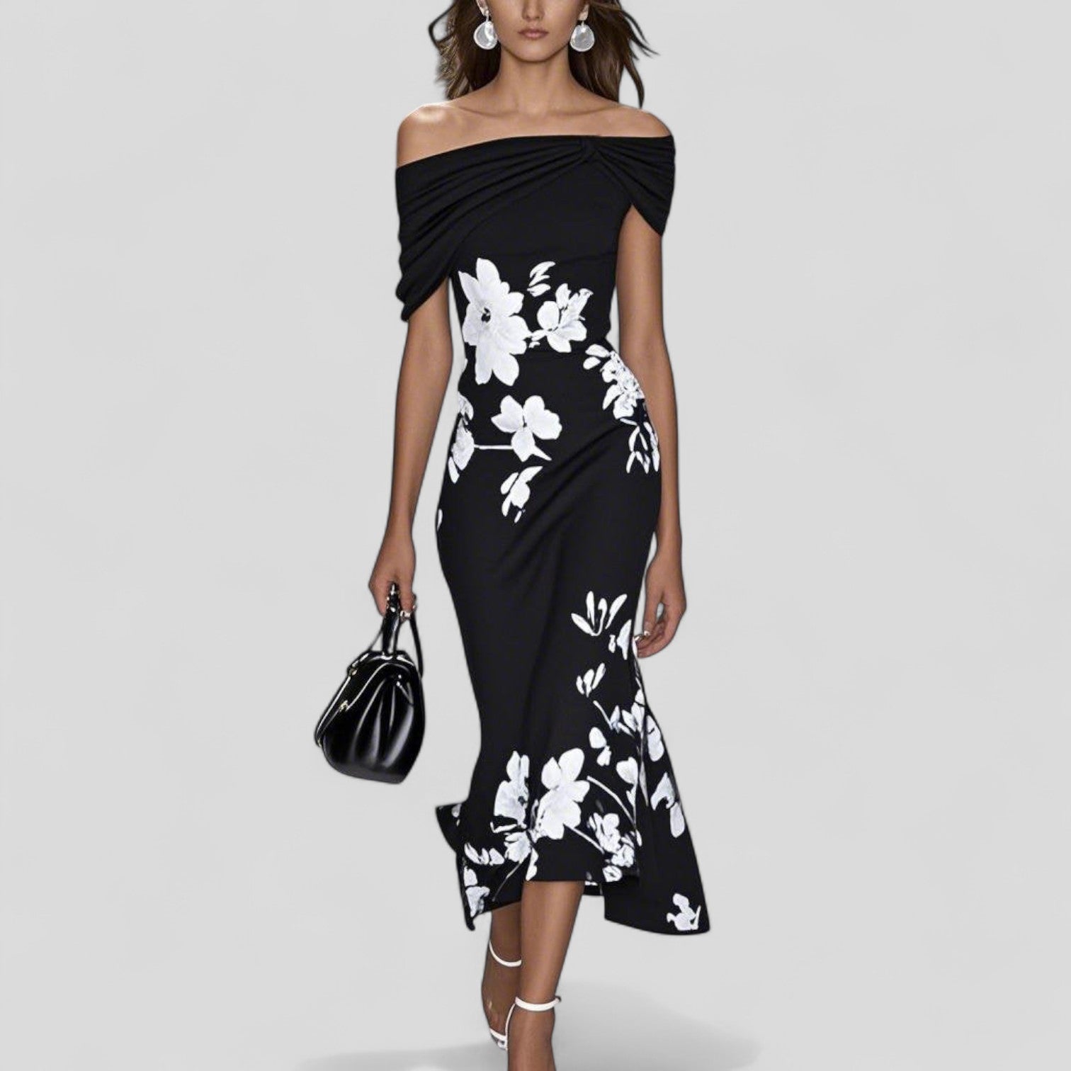 Isabrunel | Elegáns Midi Ruha