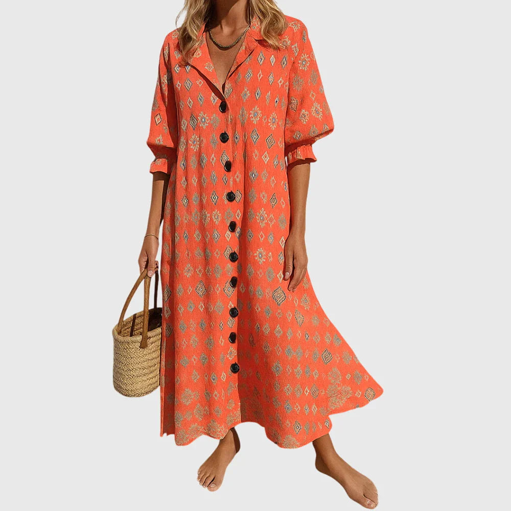 Zariah | Elegáns Bohém Maxi Ruha