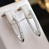 Elegáns Zirconia Fülbevalók Aranyban