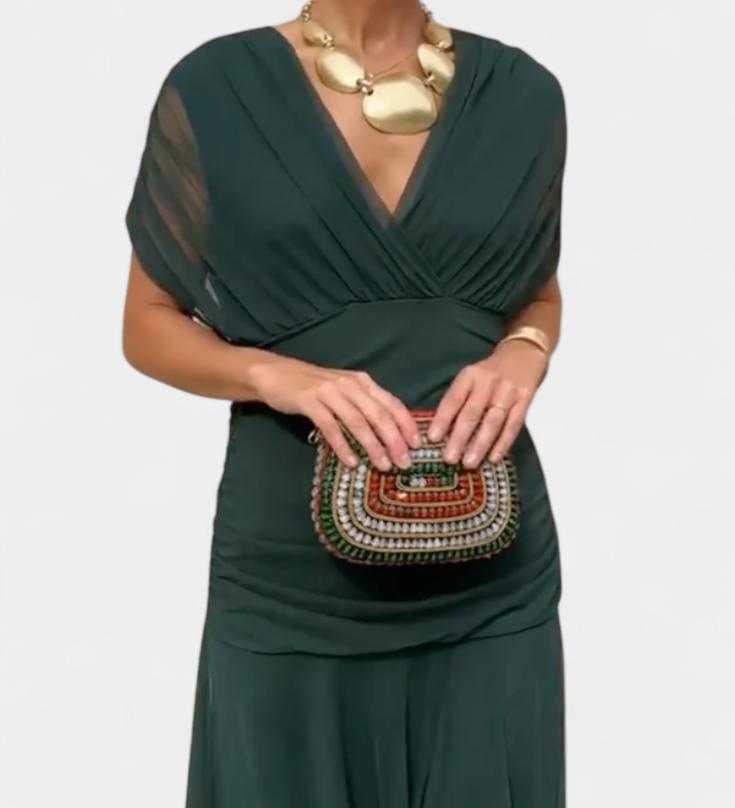 Morgan | Elegáns Zöld Ruha