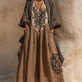 Boho Retro Laza Vászon Pamut Két Részes Szett