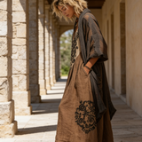 Boho Retro Laza Vászon Pamut Két Részes Szett
