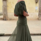 Jade | Elegáns Zöld Ruha