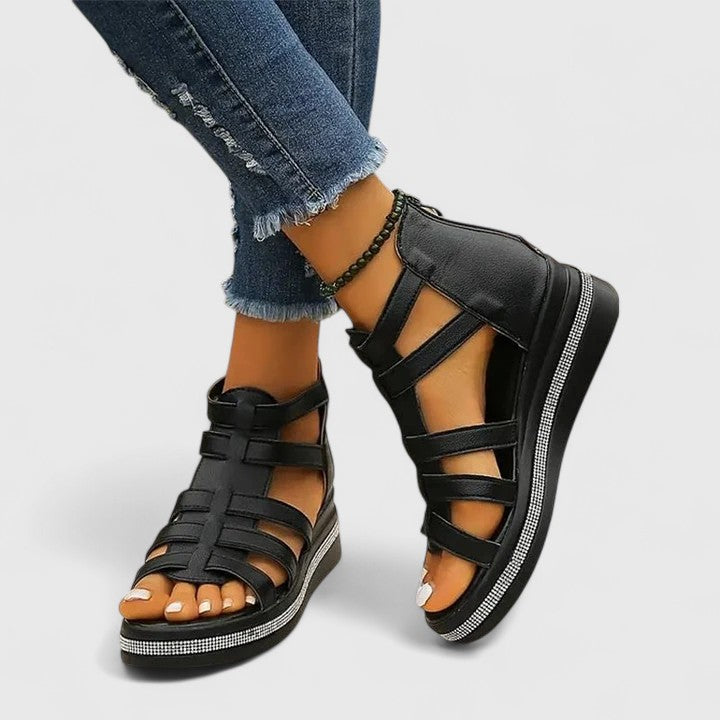 Kendall | Orthopéd Strass Szandál